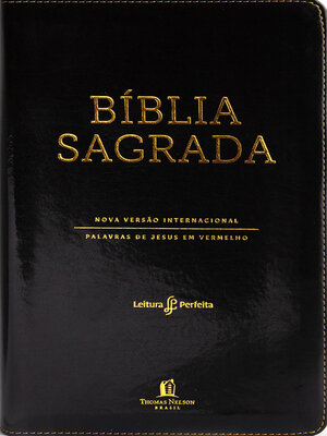cover image of Bíblia NVI, Couro Soft, Preto, Letras Vermelhas, Índice de Dedo